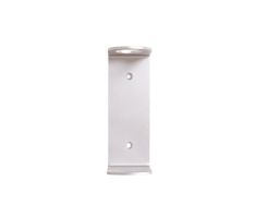 a white wall mounted toilet paper dispenser with two holes on the side