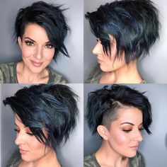 Messy Pixie Bob, Funky Short Haircuts, Really Short Haircuts, Edgy Short Haircuts, Pixie Bob Hairstyles, Messy Pixie, Really Short Hair, Messy Short Hair