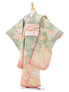 Pink Green Fashion, Projek Menjahit, 일본 패션, Mode Kimono