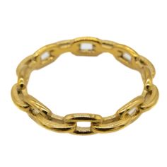 Fight the status quo and make a statement with the Chained Up Gold Plain Chain Ring! Crafted with stainless steel and 18ct gold plating, this gothic jewellery piece is a daring accessory to complete your look. Chain up and live bold! Info: All Mysticum Luna rings are made from Stainless Steel. This means your ring will not discolour your skin. Allowing you to get the most for your money and wear the Chain Ring as much as you desire.  All of our jewellery pieces come with a soft velvet bag with our logo printed in silver foil as standard! (Excluding Wholesale Orders) Chained Up, Jewellery Dainty, Gothic Jewellery, Dainty Jewellery, Gold Stacking Ring, Gold Rings Simple, Zierlicher Ring, Gothic Rings, Simple Ring