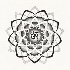 a black and white drawing of a flower with the letter v in it's center