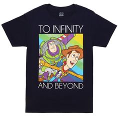 PRICES MAY VARY. Printed in the U.S.A. with Eco-Friendly Inks Cartoons Group, Girlfriend Shirts, T Shirt Image, Pixar Toys, To Infinity And Beyond, Disney Shirts, Shirt Fashion, Disney Trips, Etsy Fashion