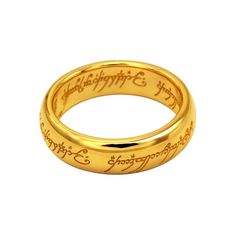 PRICES MAY VARY. An Exact Replica: The original movie ring is 7mm gold ring with the complete Elvish Script laser engraved around the band. Real Engraved: Each LOTR Ring is engraved. It will not wear off like the laser inscribed version of the ring. The smooth shiny surface will never fade. Premium Quality: The one ring is made of Aerospace Grade Titanium and is going to be your long-term style partner. Hypoallergenic, comfort fit. Never hurt your fingers or turn your fingers green. Ring & Neckl I Love You Ring, Titanium Rings For Men, Family Rings, Power Ring, Green Rings, Celtic Knot Ring, Body Jewelry Piercing, Detailed Ring, Local Jewelry