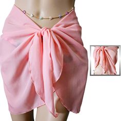 Description: Tie closure. Polyester. One size. The sarong measures: 44in (length) 19 ½in (width)-tie (length) 8in - Fits (4-6) Size. Suitable for pool or beach. Care: Wash by hand. Wash separately. Dry clean recommended Product benefit: Our beach cover up wrap is a versatile and stylish accessory for your beach wardrobe. Made from soft, polyester material, it offers all-day comfort and a flattering fit for all body types. The tie closure makes it easy to wear, and its compact design makes it tra Wrap Bathing Suit, Swimsuit Skirt, Beach Wardrobe, Wrap Swimsuit, Tie Length, Womens Bathing Suits, Beachwear For Women, Swimsuit Cover, Compact Design