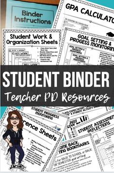 student binder for teachers to use in the classroom