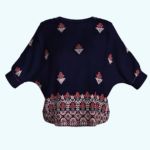 an image of a sweater with flowers on it