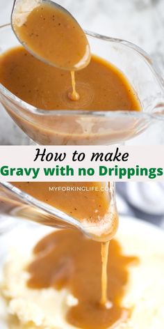 how to make gravy without drippings