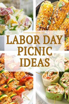 Plan your next holiday getaway with these quick, easy-to-pack, and mess-free Labor Day Picnic Ideas - featuring salad, sandwiches, desserts, and drinks. These recipes are ideal for a picnic and any party, offering simple and affordable dishes yet brimming with elegance and great flavors. Great summer picnic ideas! Labor Day Picnic Food Ideas, Labor Day Party Ideas Food, Picnic Menu Ideas, Labor Day Food Ideas, Summer Picnic Ideas, Labor Day Recipes, Summer Picnic Food