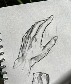 a drawing of a hand holding something in it's palm