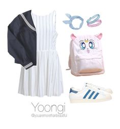 "Cute Outfit / BTS" by youaremorethanbeautiful ❤ liked on Polyvore featuring adidas Originals and Topshop Love Korean, Korean Aesthetic, Aesthetic Vibes, K Drama, Causual Outfits