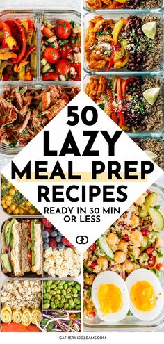 the meal prep is ready in 30 minutes or less