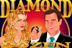 the poster for diamond dozern is shown with a man and woman pointing at something