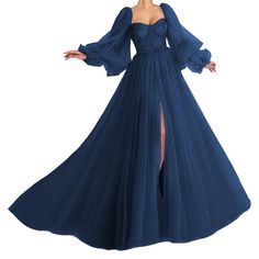 See Pictures For Details. Leave Questions In Comments! Puffy Sleeve Prom Dress, Puffy Prom Dresses, Prom Dresses Long Blue, Sleeve Prom Dress, Princess Stuff, Beauty Pageant Dresses, Prom 2022, Royal Aesthetic, Sweetheart Prom Dress