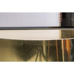 a close up of a metal object on a table