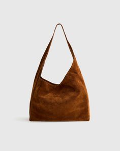 Slouchy Suede Bag, Brown Slouchy Bag, Slouchy Shoulder Bag, Brown Shoulder Bag Outfit, Brown Suede Bag, Slouchy Tote Bag, Suede Hobo Bag, 2024 Lookbook, Medium Purse