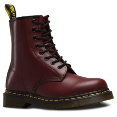 Dr. Martens Women's 1460 Cherry Red Smooth Leather - 936324 - Tip Top Shoes Climbing Gloves, Dr Martens Womens, Dr Martens Boots, Rope Bag, Climbing Shoes, Leather Boot Shoes, Helmet Accessories, Cherry Red, Boots Shoes