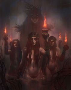 ArtStation - Nymphs for past #Nymphember Love Mythology, The Torch, Vampire Art, 다크 판타지, Occult Art, Coffee Cocktails, Art Coffee, Mythology Art, Beautiful Dark Art