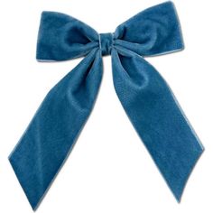 a large blue bow tied on top of a white wall