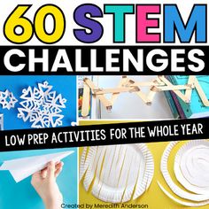 LIMITED TIME DEAL Low Prep STEM Challenges Engineering Design Process Activities Low Prep Stem Activities, Low Prep Stem Challenges, Simple Stem Challenges, Engineering Design Challenge, Kinetic And Potential Energy, Steam Challenges