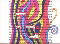 an image of the words in german on a page with colorful swirls and lines