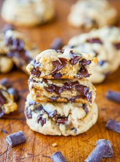 several cookies stacked on top of each other