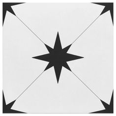 an abstract black and white pattern with five pointed stars