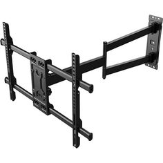 the tilting tv wall mount is shown with two arms and one arm on it's side