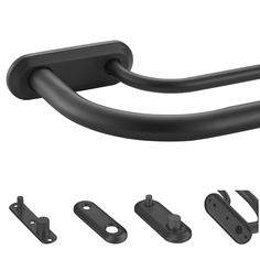 an image of black handles and hardware