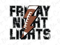 Friday Night Lights Football Lightning Bolt Direct To Film (DTF) Transfer BluRidgeDesignCo Megan Young, Lightning Bolt Design, Loyalty Rewards Program, Fall Football, Loyalty Rewards, Cool Sleeves, Friday Night Lights, Some Games, Vintage Fall