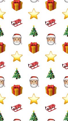 christmas wallpaper with santa claus and star on white background, seamless pattern stock photo