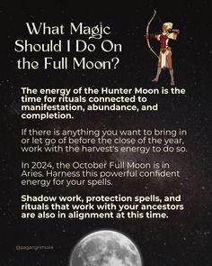 an advertisement for the full moon is shown