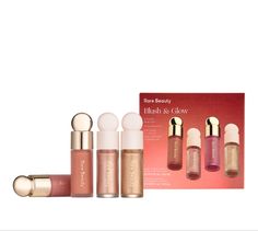 Rare Beauty Gift Set, Rare Beauty Holiday Set, Rare Beauty Set, Positive Light Liquid Luminizer, Liquid Luminizer, Soft Pinch Liquid Blush, Rare Beauty By Selena Gomez, Coal Tar, Highlighter Set