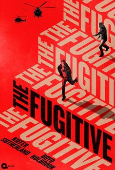 a movie poster for the fugitive