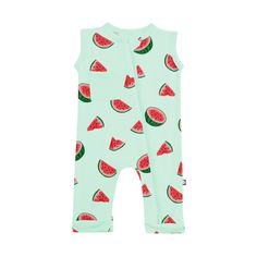 Kyte Baby Zippered Sleeveless Romper Zippered Sleeveless Romper in Watermelon Spring Playtime Sleeveless Onesie, Casual Sleeveless Bubble Romper For Summer, Sleeveless Summer Onesie, Casual Sleeveless Summer Bubble Romper, Sleeveless Green Cotton Onesie, Playful Sleeveless Onesie For Playwear, Fun Sleeveless Bubble Romper For Playtime, Casual Sleeveless Bubble Romper For Loungewear, Green Playful Onesie For Loungewear