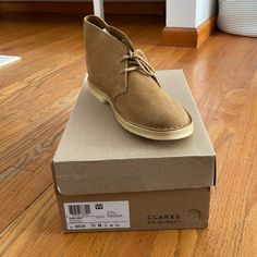 Desert Boot, Oak Nubuck. Standard Width, Size 10. Never Worn Except To Try On! Clarks Desert Boot, Men's Clarks, Desert Boot, Desert Boots, Clarks Shoes, Try On, Men's Shoes, Size 10, Man Shop