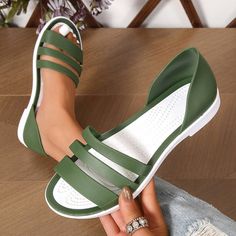 Includes: Box not included Heel height: Flats Material: Elastomer, PU Imported Size Foot length 36(US5) 9 37(US6) 9.2 38(US7) 9.4 39(US8) 9.6 40(US9) 9.8 41(US10) 10 Rose Minimalist, Sandals Shein, Two Strap Sandals, Denim Jewelry, Accessories Bags Shoes, Maxi Dress Cocktail, White Sandals, Sandals Women, Slides Shoes