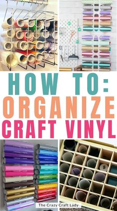 how to organize craft vinyl with the title overlay