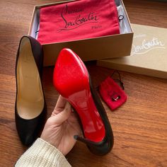 The Elegant Pump In Soft Nappa Leather. Beautiful. 100mm High And Intact Soles. Never Worn Christian Louboutin Shoes, Elegant Pumps, Louboutin Heels, Christian Louboutin Heels, Kpop Fashion Outfits, Louboutin Shoes, Kpop Fashion, Nappa Leather, Shoes Women Heels