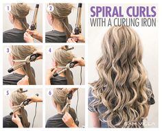 How To Curl Your Hair - 6 Different Ways To Do It How To Curl Hair With 1 Inch Curling Iron, How To Curl Your Hair With A Curl Wand, How To Curl Hair For Prom, Easy Ways To Curl Hair With Curling Iron, 1 In Curling Iron Curls, Easy Curling Iron Hairstyles, How To Curl Hair For Wedding, How To Curl Back Of Hair, What Size Curling Iron To Use