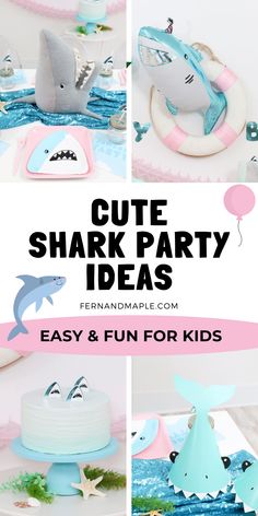 cute shark party ideas for kids