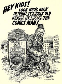 R. Crumb Crumb Drawing, Charles Burns, Look Whos Back, Art Bin