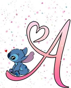 a cute little blue dragon sitting on top of a letter with hearts in the background