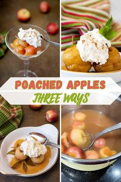 Cider poached apples are a tasty & warming snack or dessert. Serve with whipped cream or ice cream for a special comfort food. #fruitdessert Best Apple Recipes, Apple Slab Pie, Yummy Fall Recipes, Poached Apples, Autumn Recipes, Poached Pears, Spiced Cider, Candied Ginger, Easiest Apples