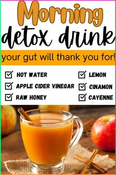 Feeling sluggish? Reboot your system with these 12 natural detox drinks! Designed for moms, these recipes will help cleanse your gut, detox your liver, and burn fat. Discover refreshing detox juices and waters that are not only healthy but also incredibly easy to make. Your body will thank you! Drinks For Detoxing, Cleansing Drinks Flat Belly, Acv Drink For Gut Health, One Day Cleanse Detox Flush, Gut Cleansing Juice, Morning Cleanse Drink, Drinks To Clean Out Your System, Drinks That Help With Bloat, Healthy Bedtime Drinks