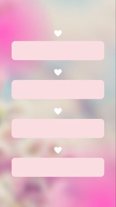 the pink and blue background has hearts on it, as well as two smaller white hearts