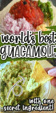 the world's best guacamole with one secret ingredient