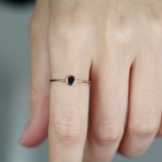 JSVConcepts Fine Jewelry Black Diamond Ring, Minimalist Ring, Black Diamond Solitaire Ring, Black Diamond Engagement Ring, Black Diamond Wedding Ring, 14k Gold Ring ≫ Product Details ◈ Stone and Size: Black Diamond (0.12 ct. ~ 0.13 ct) ◈ Stone Diameter: approximately 3.0mm ◈ Metal: 14K Solid Gold (18K also available - Additional fees may apply) ◈ Gold Color Options: White Gold, Rose Gold, Yellow Gold ≫ Please read our FAQ below for more detail. Etsy Jewelry Rings, Black Diamond Wedding Ring, Engagement Ring Black Diamond, Black Diamond Solitaire Ring, Oval Sapphire Engagement Ring, Engagement Ring Black, Black Diamond Wedding Rings, White Gold Promise Ring, Black Diamond Engagement Ring