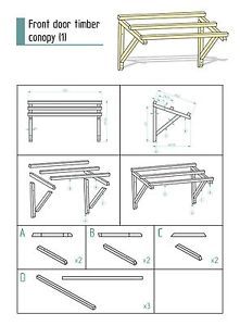 the instructions for how to build a wooden table with benches and tables below it are shown