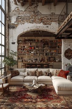 Loft Decor Ideas, Loft Aesthetic, Eclectic Loft, Industrial Loft Design, Nyc Loft, Loft Inspiration, Tony Horton, Rustic Minimalist, Rustic Loft