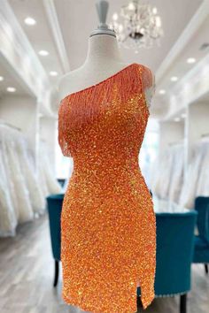 Beaded Fringe Orange Tight Short Homecoming Dress Outfits For Women Cocktail Dresses For Black girls Wedding Sheath Wedding Evening Dress With Sequins, Sheath Evening Dress For Weddings And Prom Season, Embellished Sheath Evening Dress For Wedding, Orange Short Dresses, Orange Hoco Dress, Orange Short Dress, Short Dance Dresses, Cocktail Dresses Wedding, Homecoming 2022